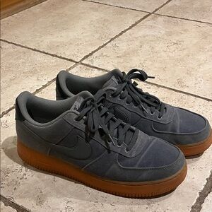 Nike Dark Gray Sneakers with Brown Sole